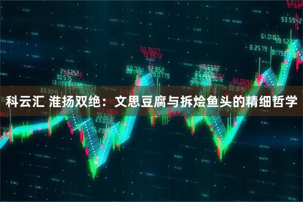 科云汇 淮扬双绝：文思豆腐与拆烩鱼头的精细哲学