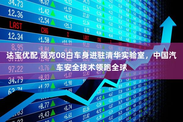 达宝优配 领克08白车身进驻清华实验室,中国汽车安全技术领跑全球